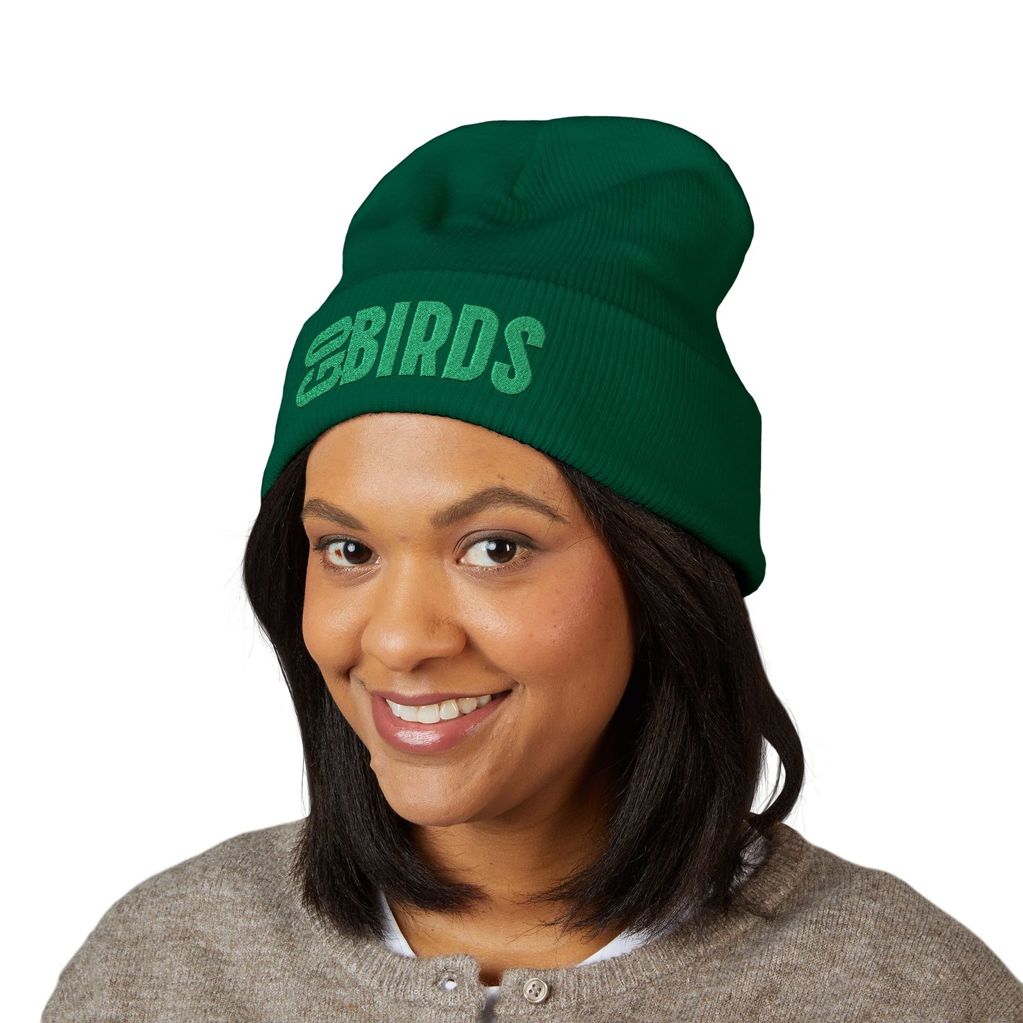 Eagles Embroidered 'Go Birds' Cuffed Beanie