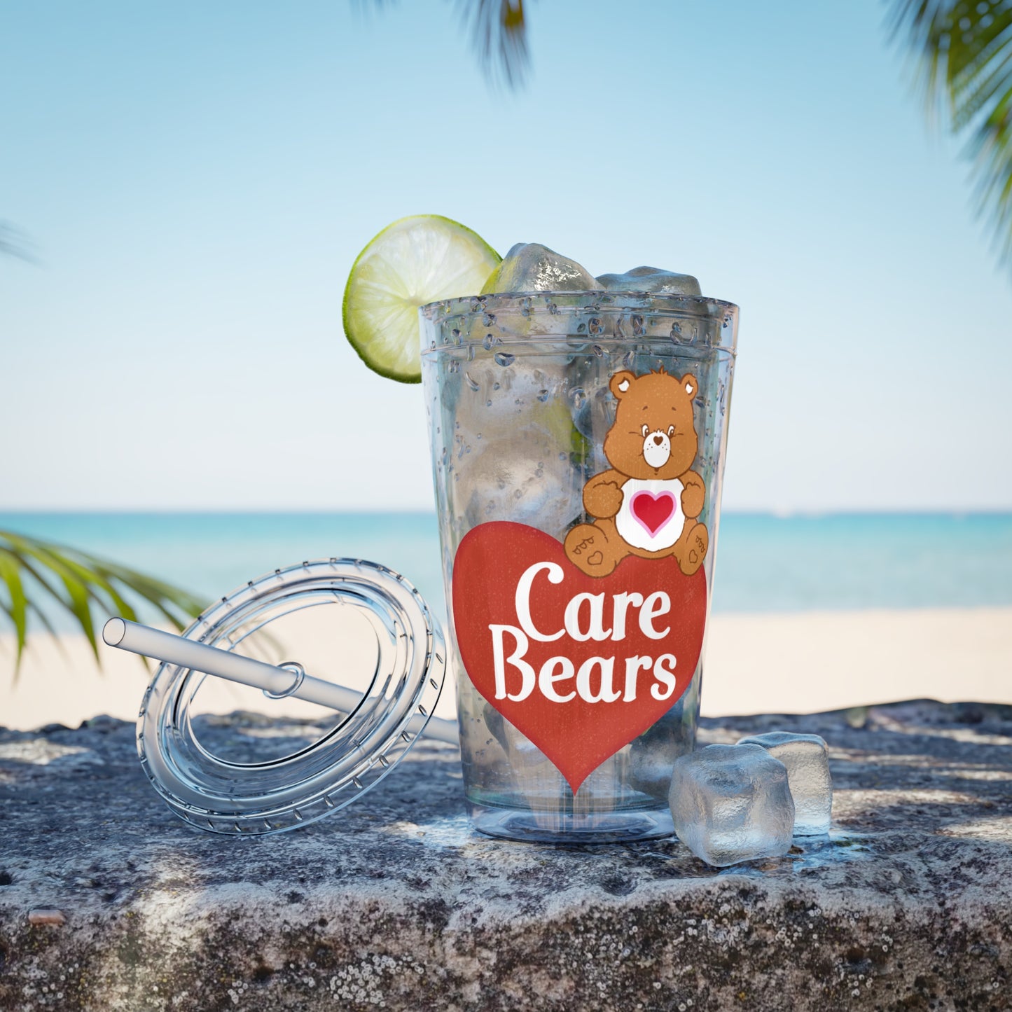 Care Bears Heart 16oz Tumbler with Straw