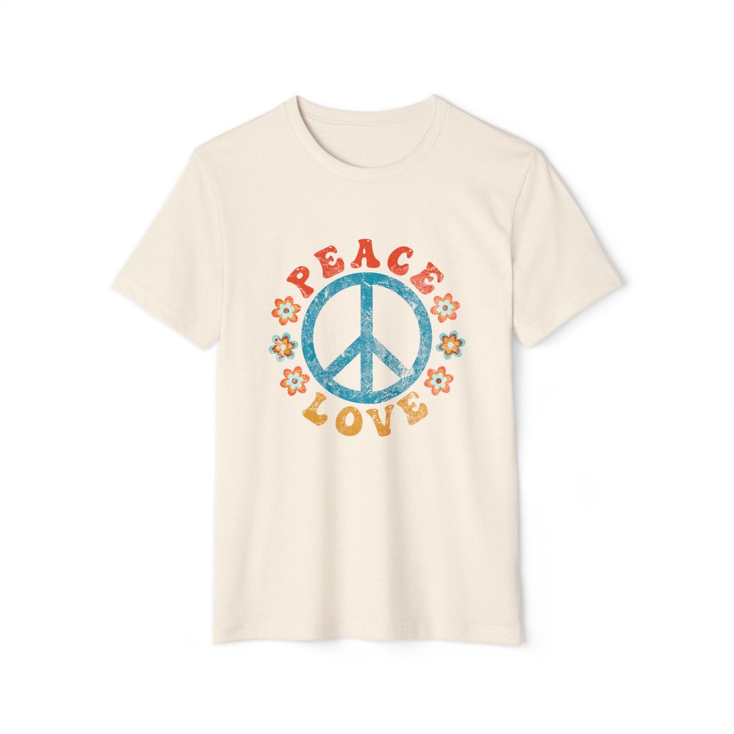 Eco-Friendly Unisex Tee - Peace & Love