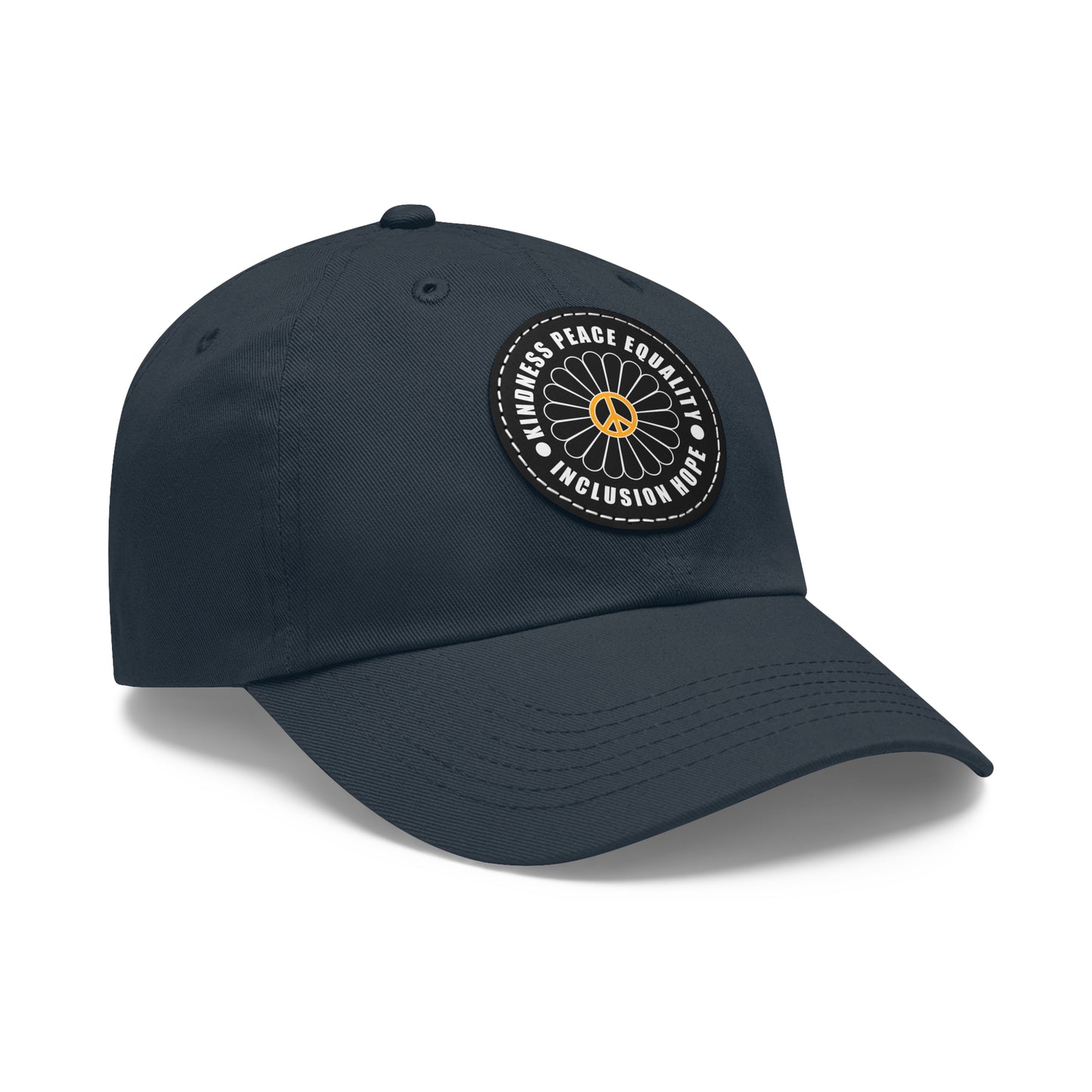 Kindness & Peace Black Patch Hat