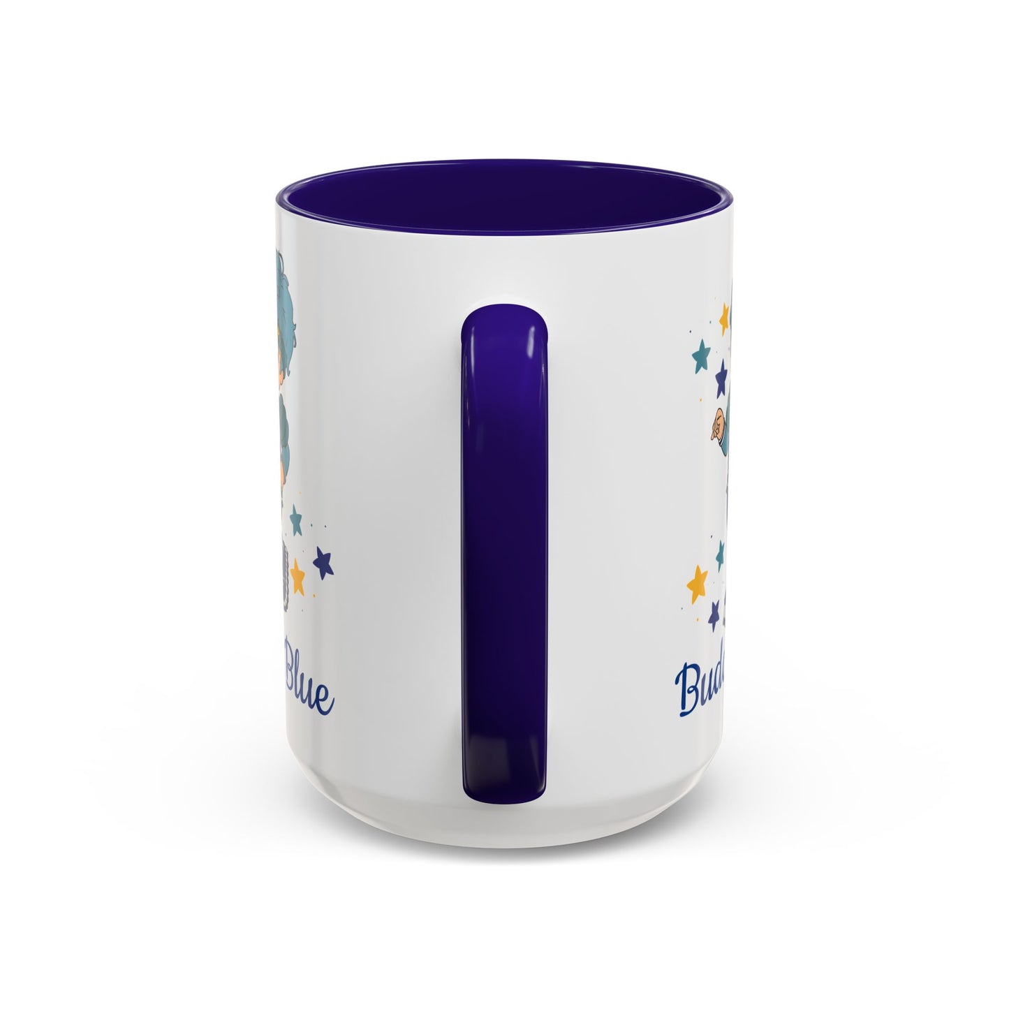 Rainbow Brite Color Kids Ceramic Mug - Buddy Blue, 11oz/15oz