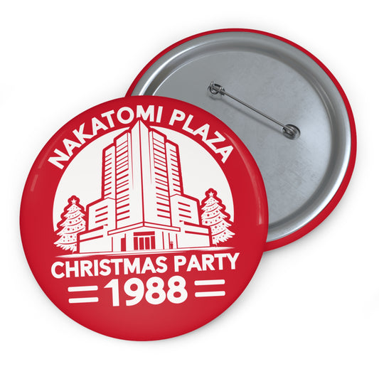 'Nakatomi Plaza Christmas Party 1988' Retro Movie Novelty Pin
