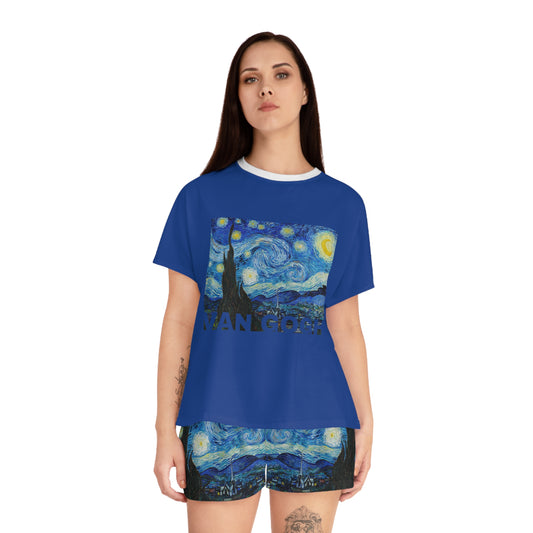 Pajama Short Set - Van Gogh’s Starry Night