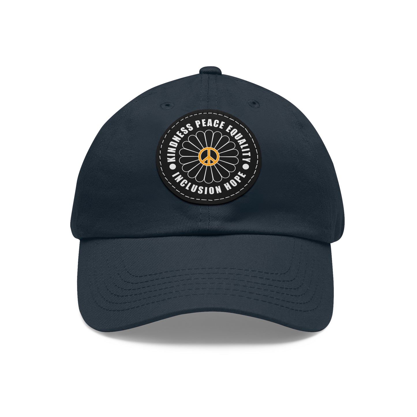 Kindness & Peace Black Patch Hat