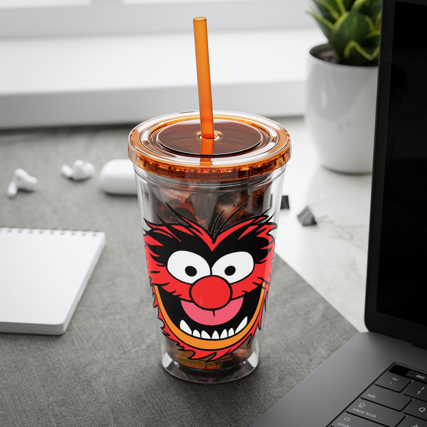 The Muppets 16oz Acrylic Tumbler with Straw — Animal