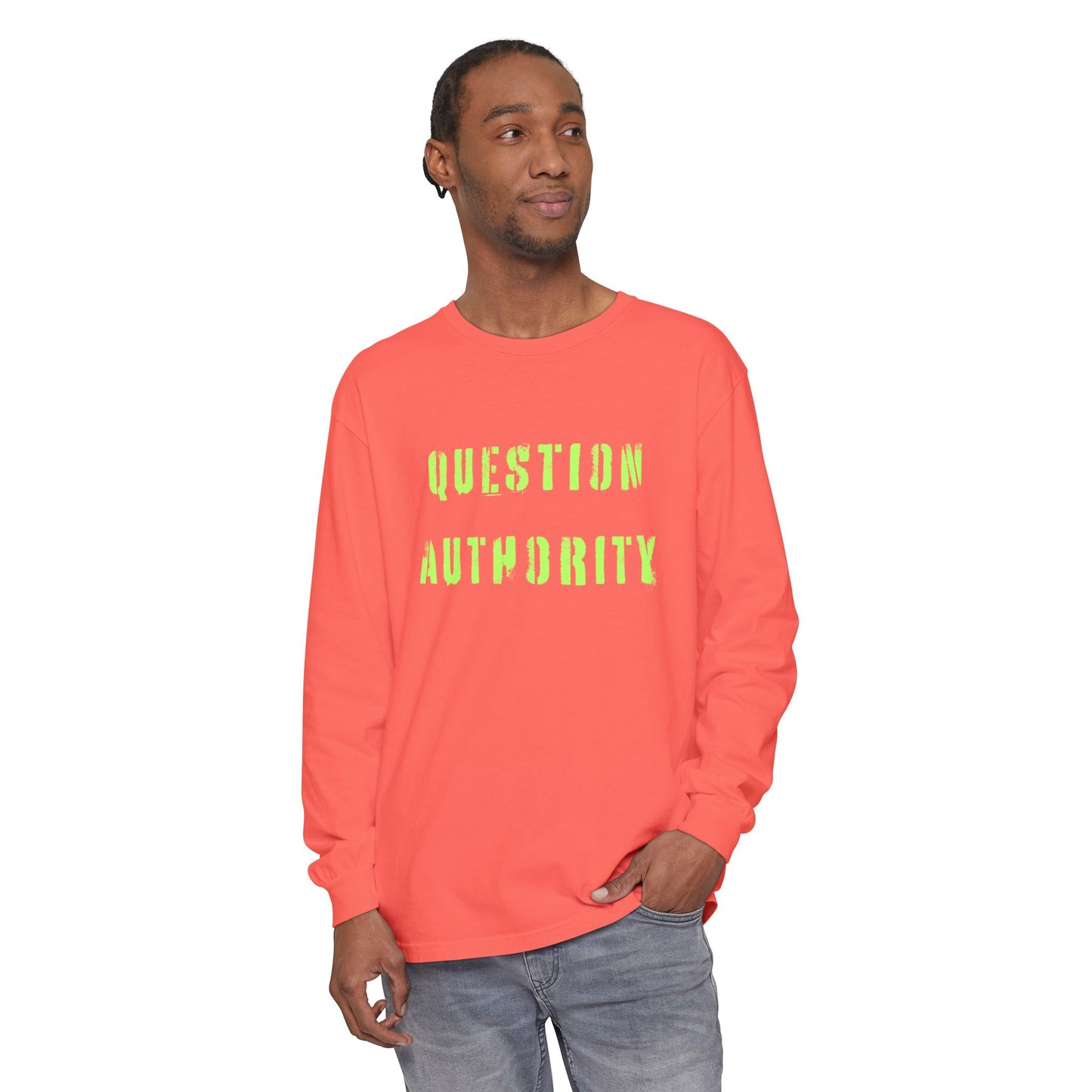 QUESTION AUTHORITY Unisex Long Sleeve Tee