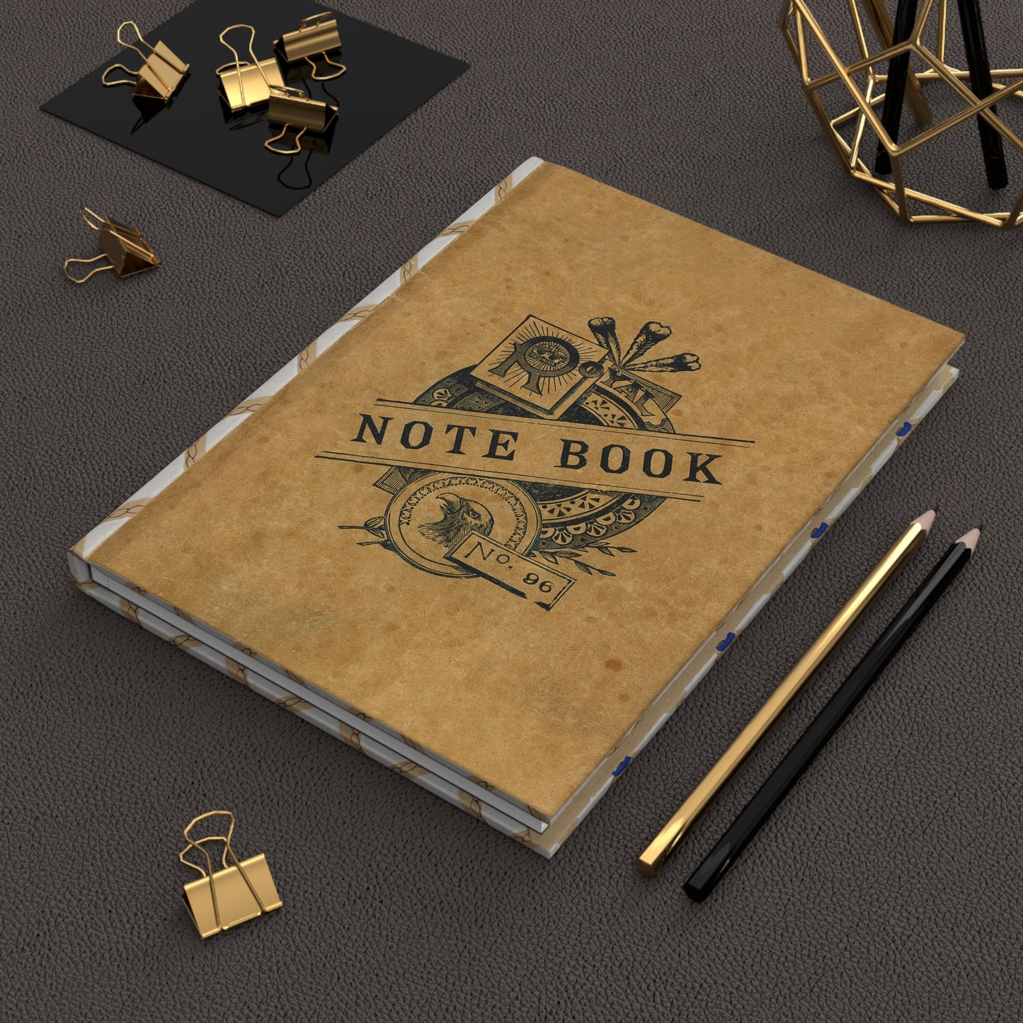 Vintage 'Note Book' Hardcover Journal