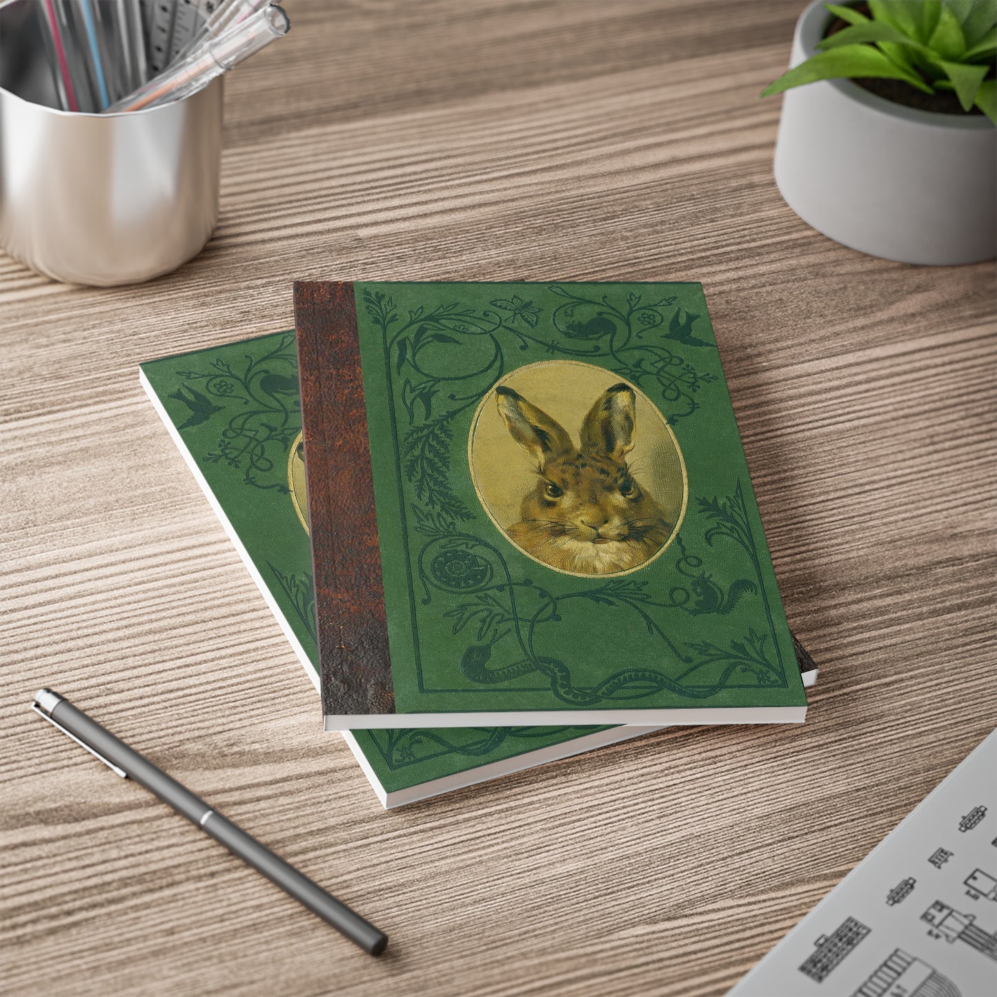 Woodland Hare Softcover Notebook