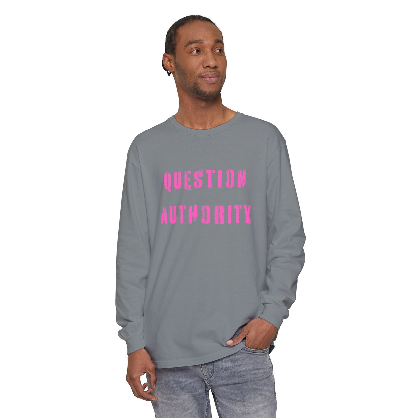 QUESTION AUTHORITY Unisex Long Sleeve Tee