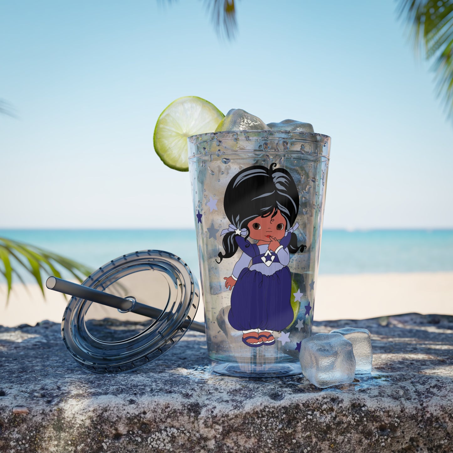 Rainbow Brite 16oz Tumbler featuring Indigo