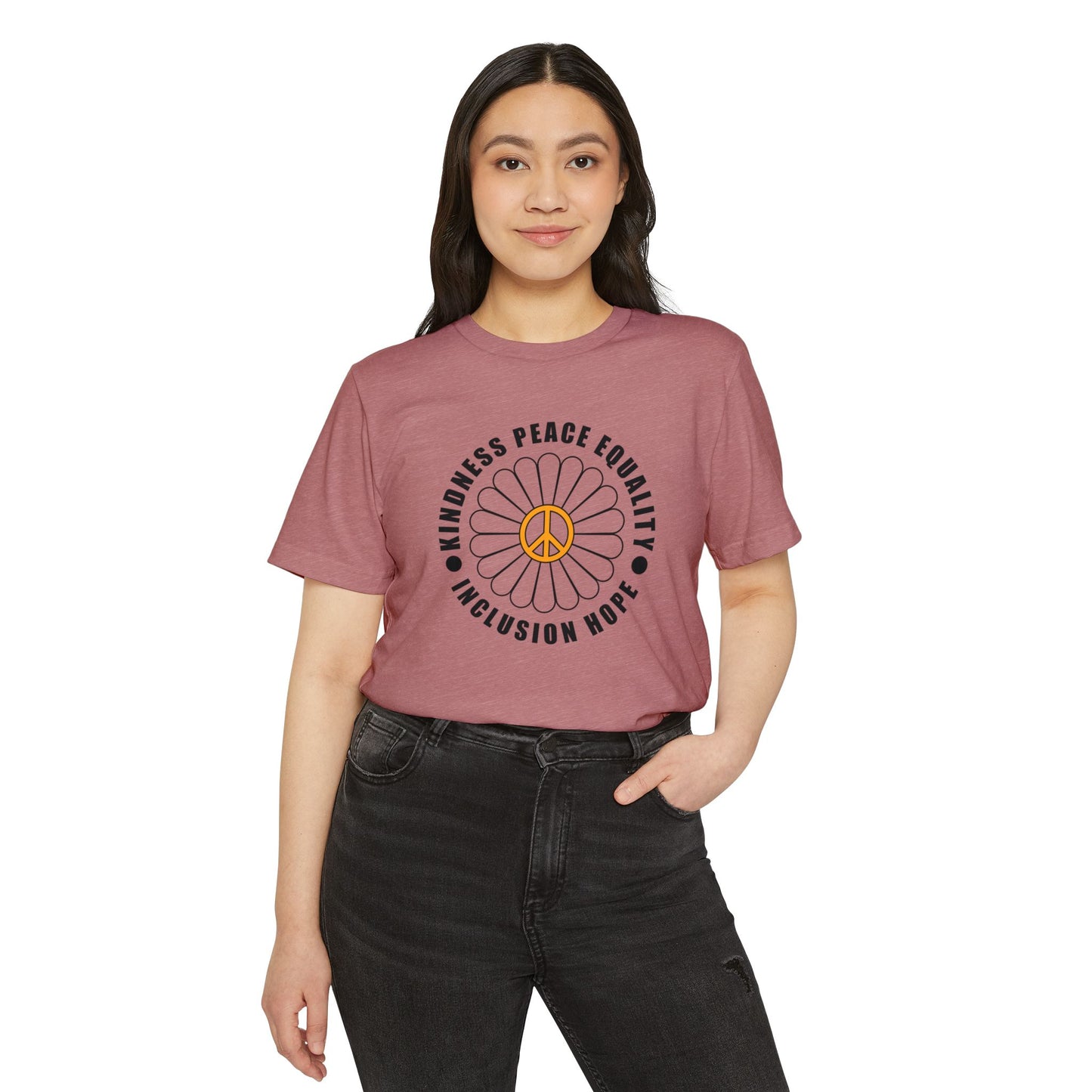 Eco-Friendly Unisex Tee - Kindness & Peace
