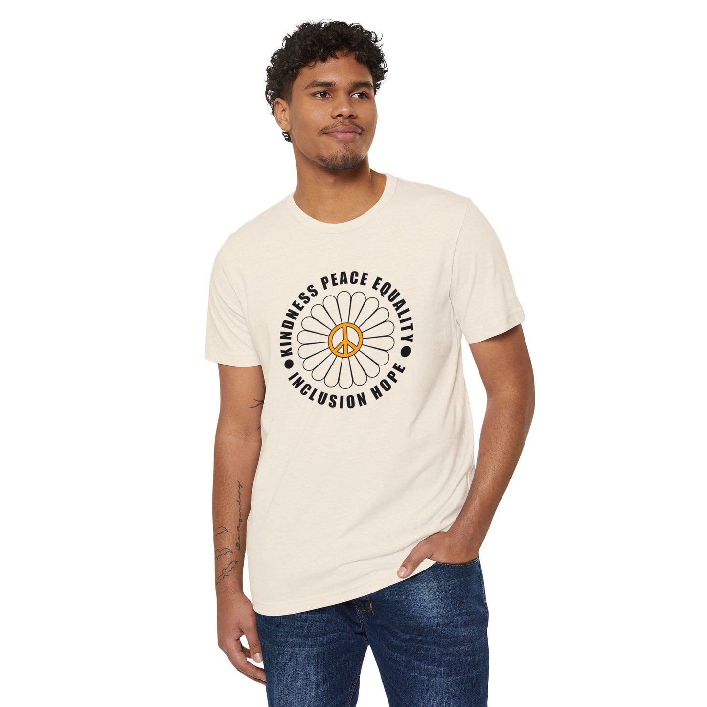 Eco-Friendly Unisex Tee - Kindness & Peace
