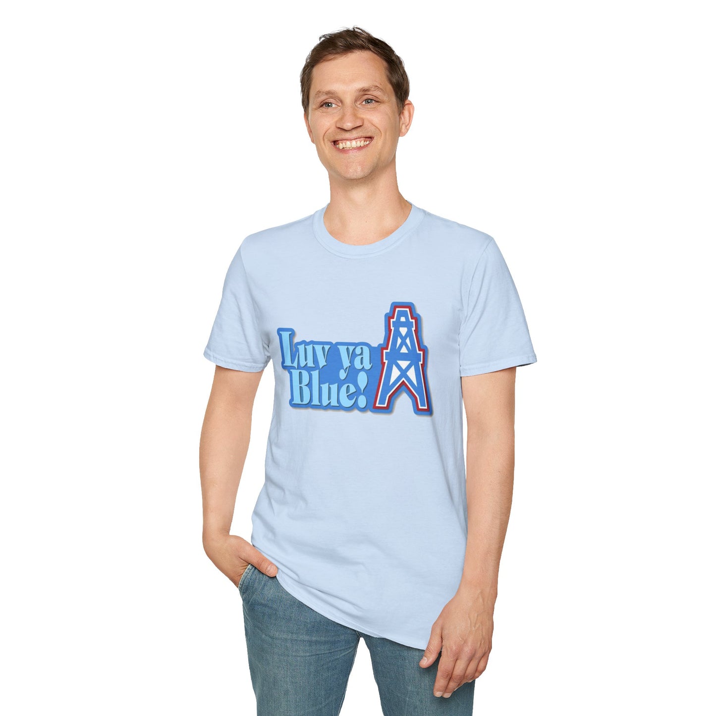 Houston Oilers ‘Luv Ya Blue’ Unisex Tee