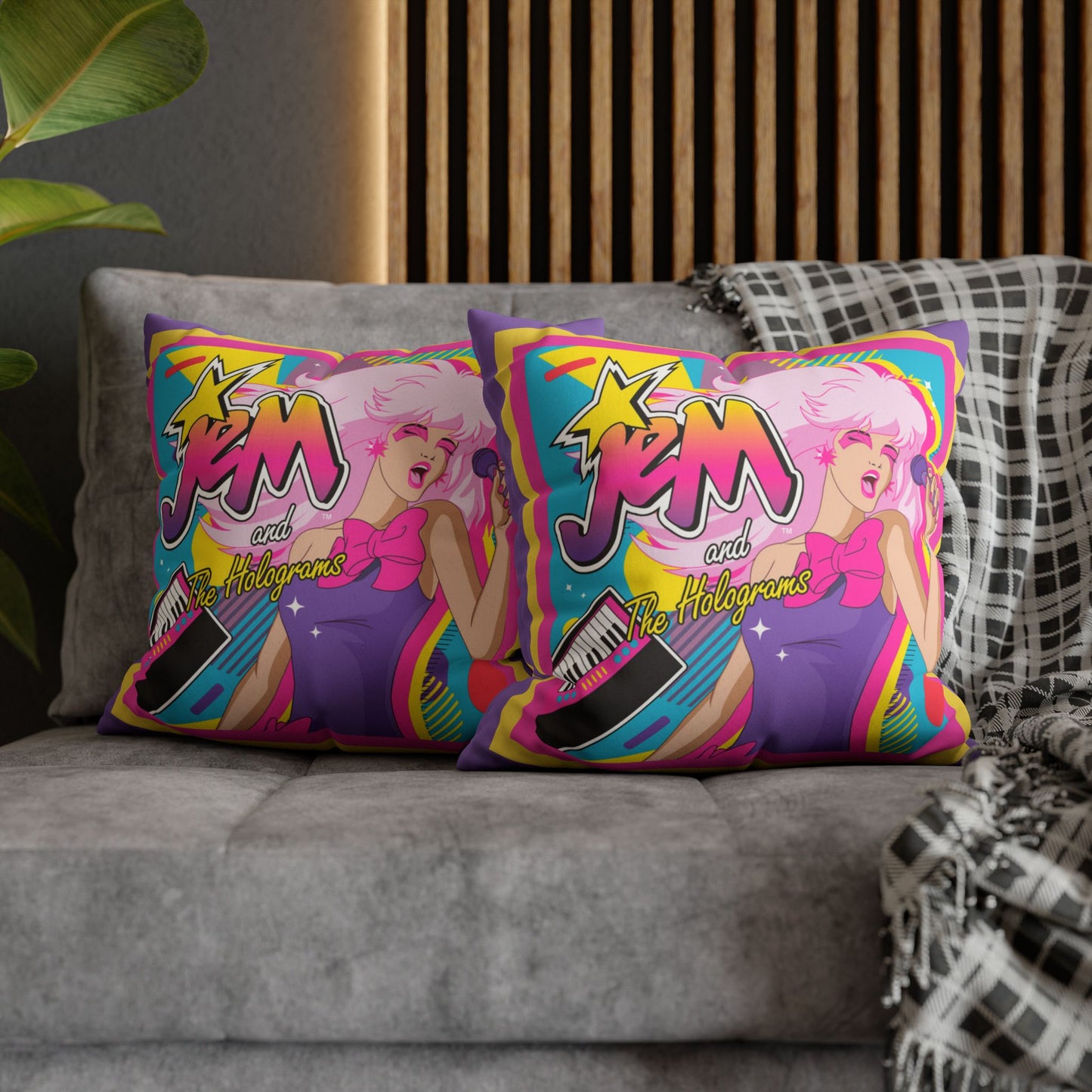 Jem and the Holograms Cushion Cover