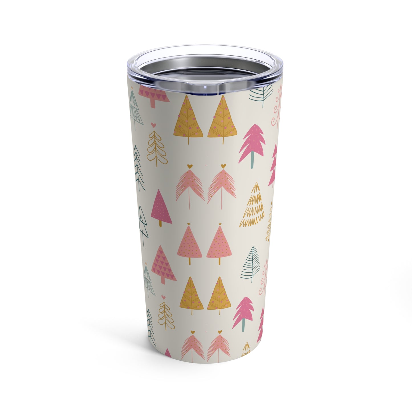 Holiday Tumbler, 20oz - Whimsy Christmas Trees