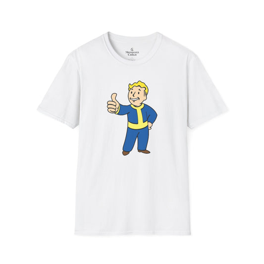 Fallout Vault Boy White Unisex T-Shirt - up to 5X