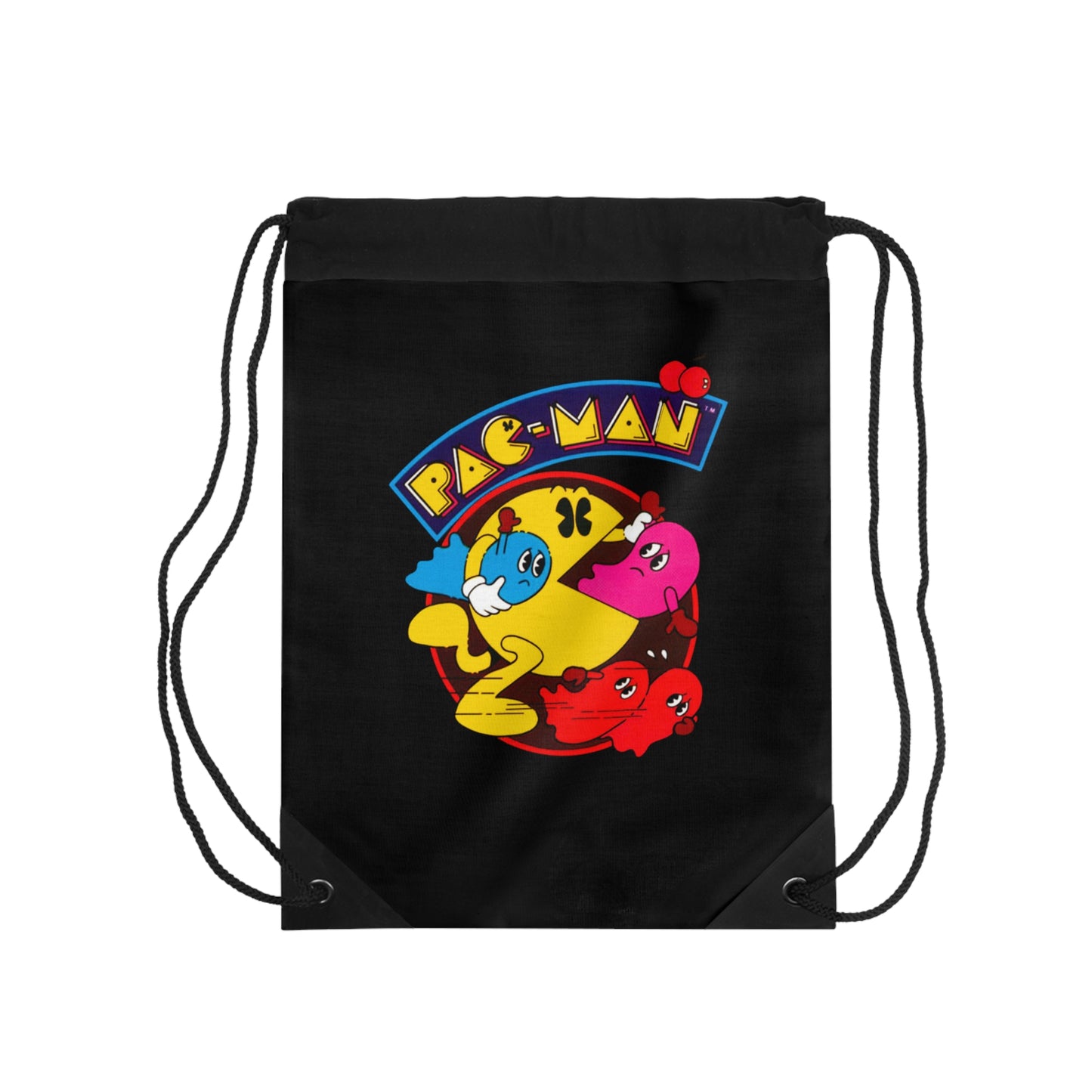 Pac-Man Retro Drawstring Bag
