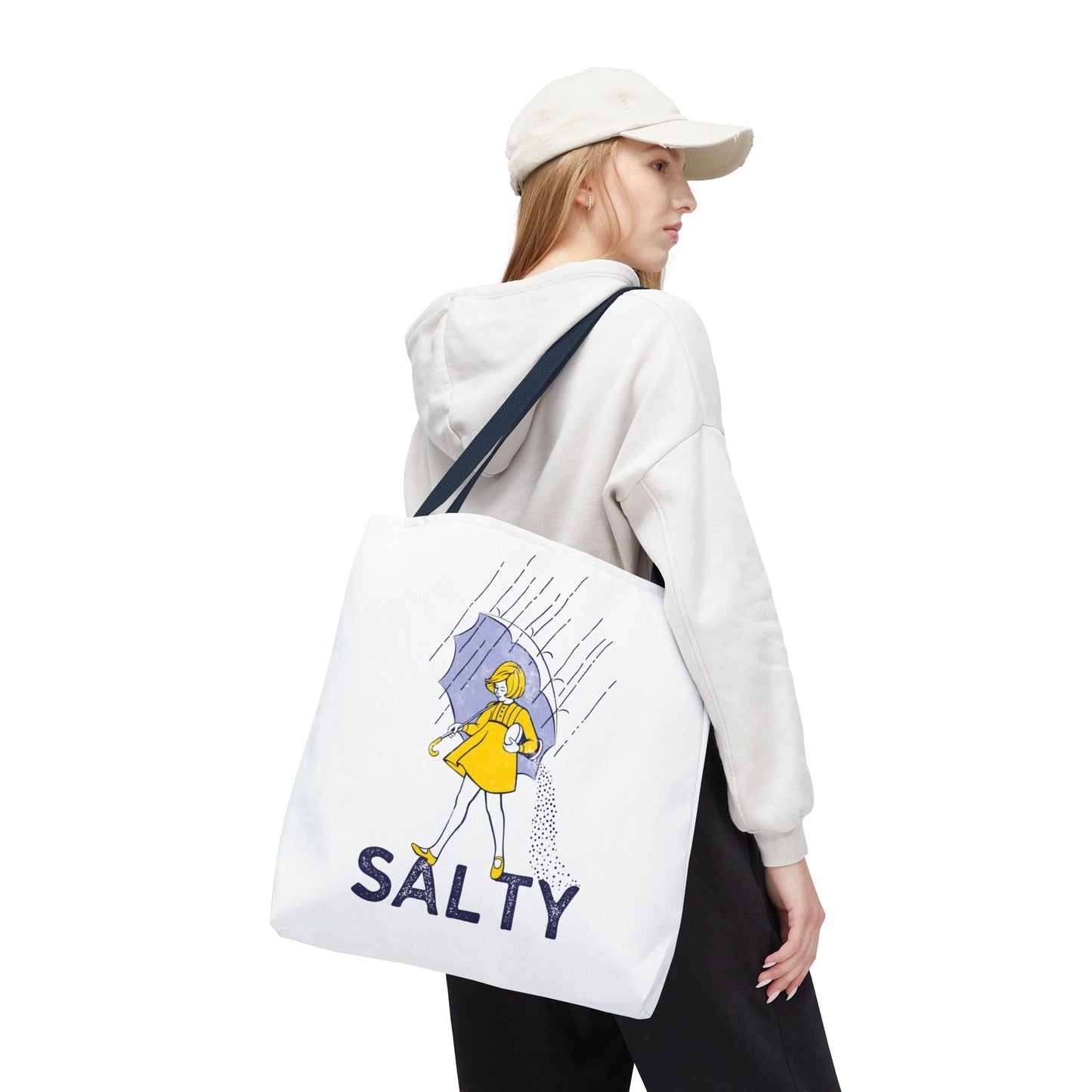 Salty Girl Rain Tote Bag