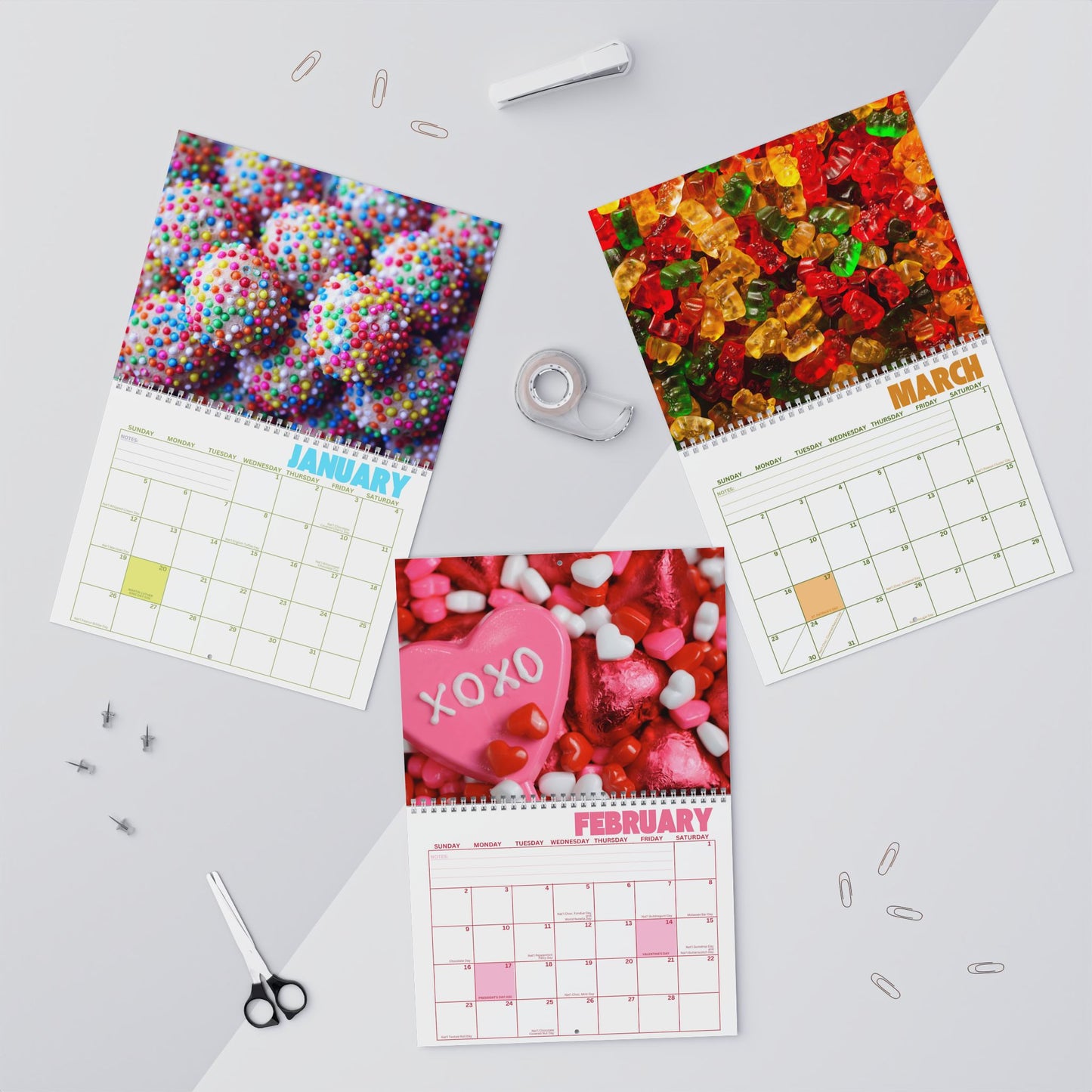 2025 Monthly Wall Calendar - I Want Candy!