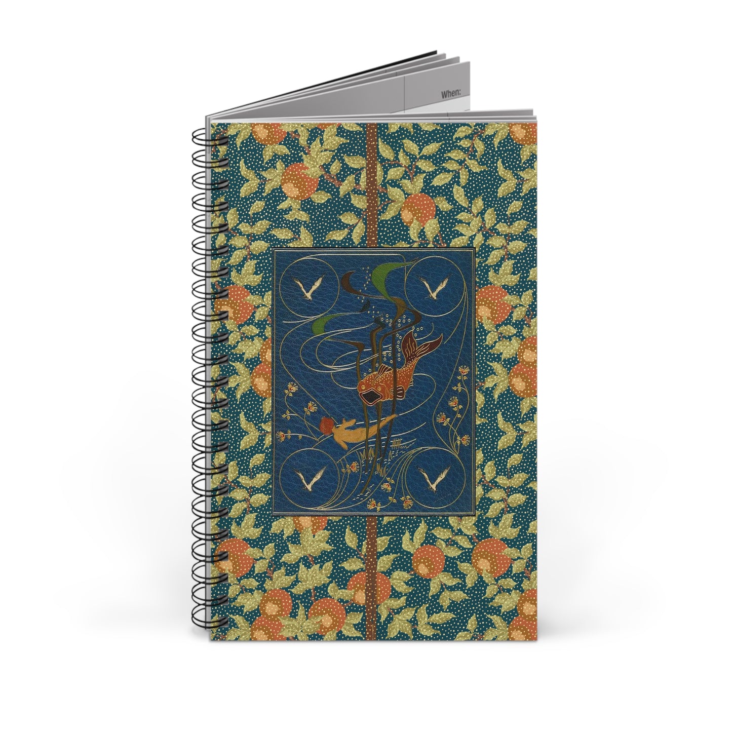 Asian Inspired Spiral Notebook | Blank, Dot Grid, Lined, Task