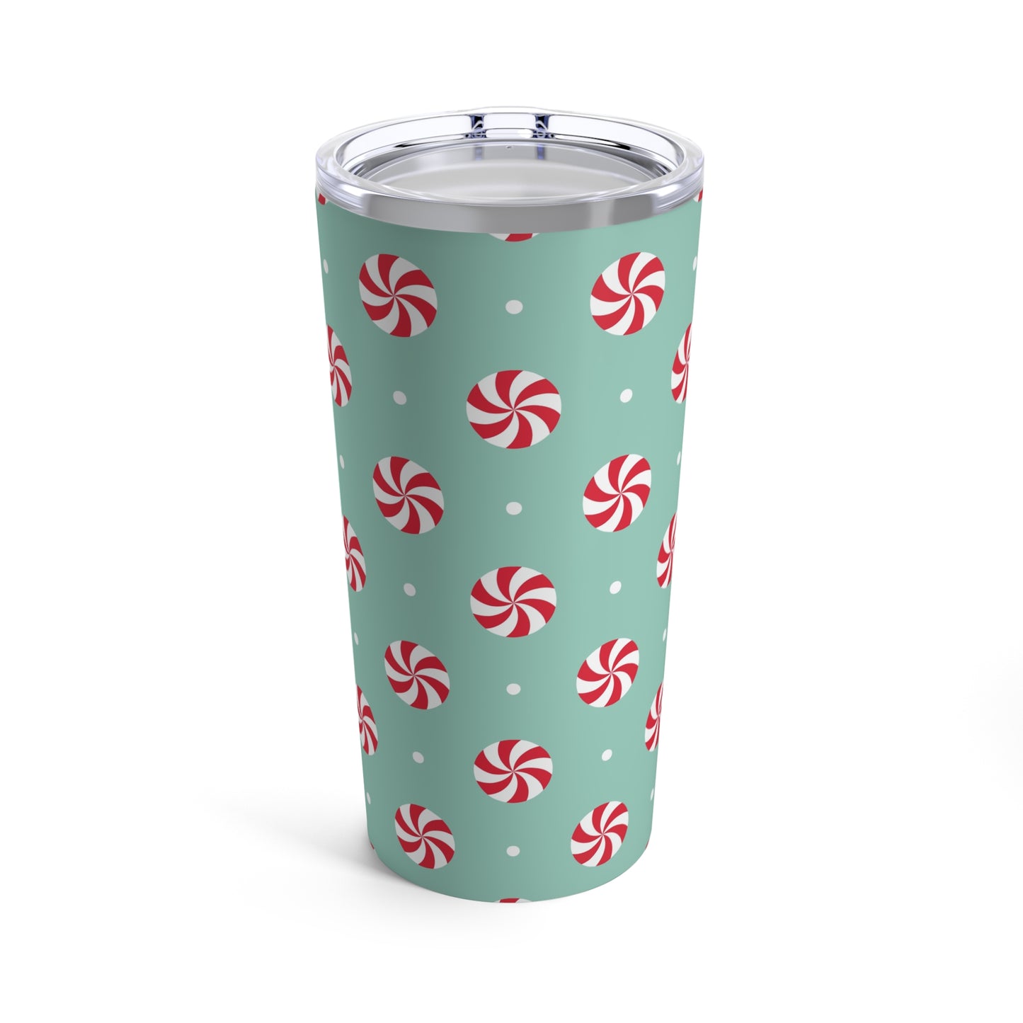 Holiday Tumbler, 20oz - Peppermint Swirl Candies