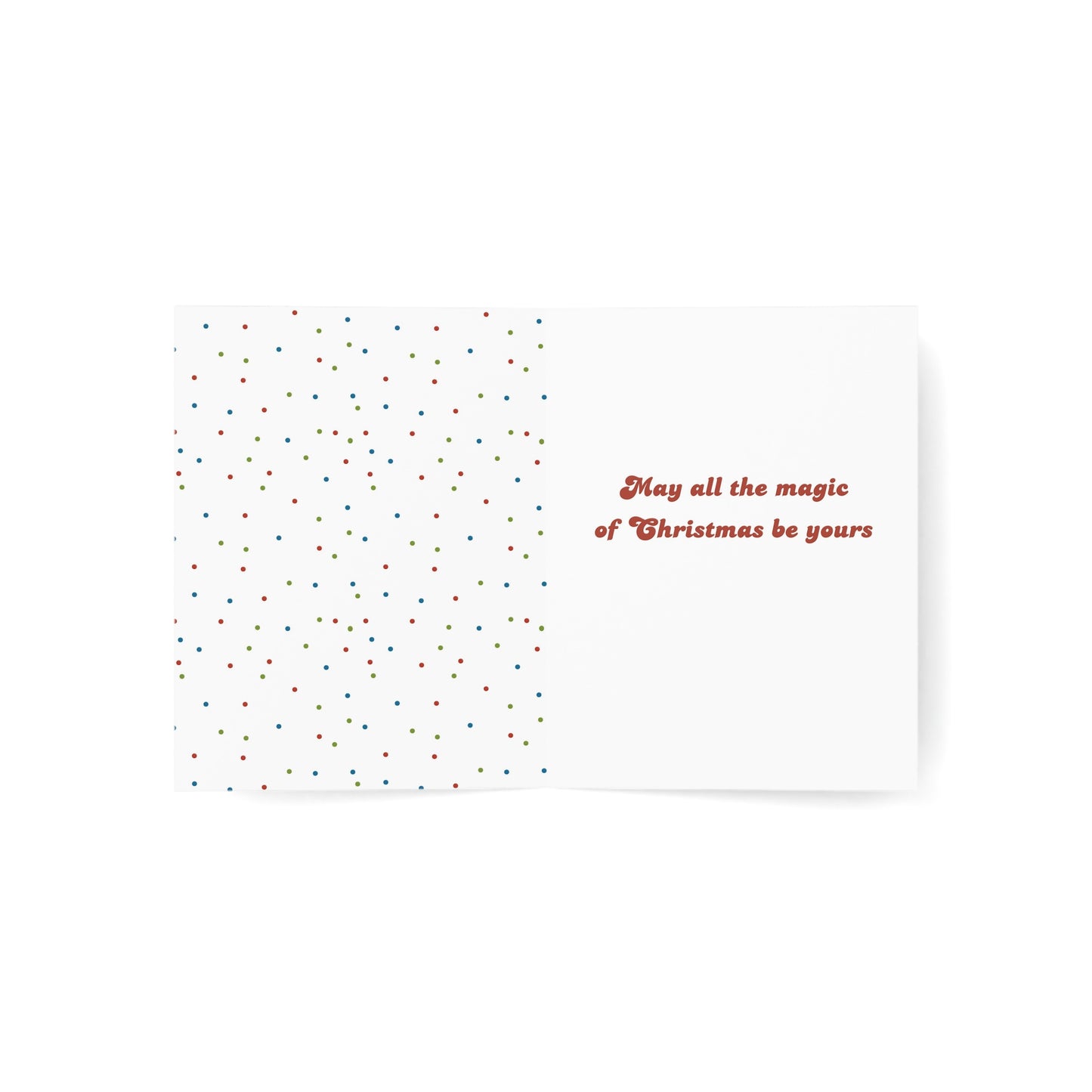 Retro Candy Cane Santa Christmas Greeting Card