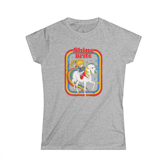 Rainbow Brite - Shine Brite - Women's Softstyle Tee