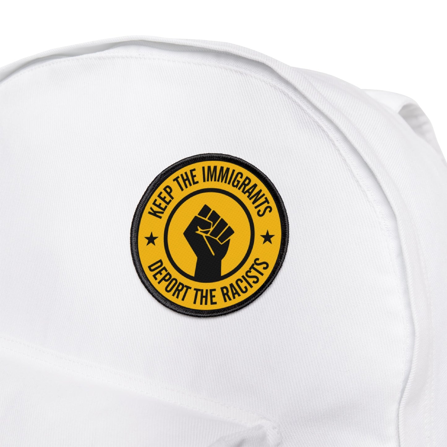 DEPORT THE RACISTS Iron-on Patch