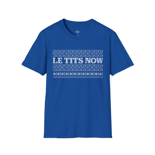 'Le Tits Now' Funny SNL Celebrity Jeopardy Holiday Tee