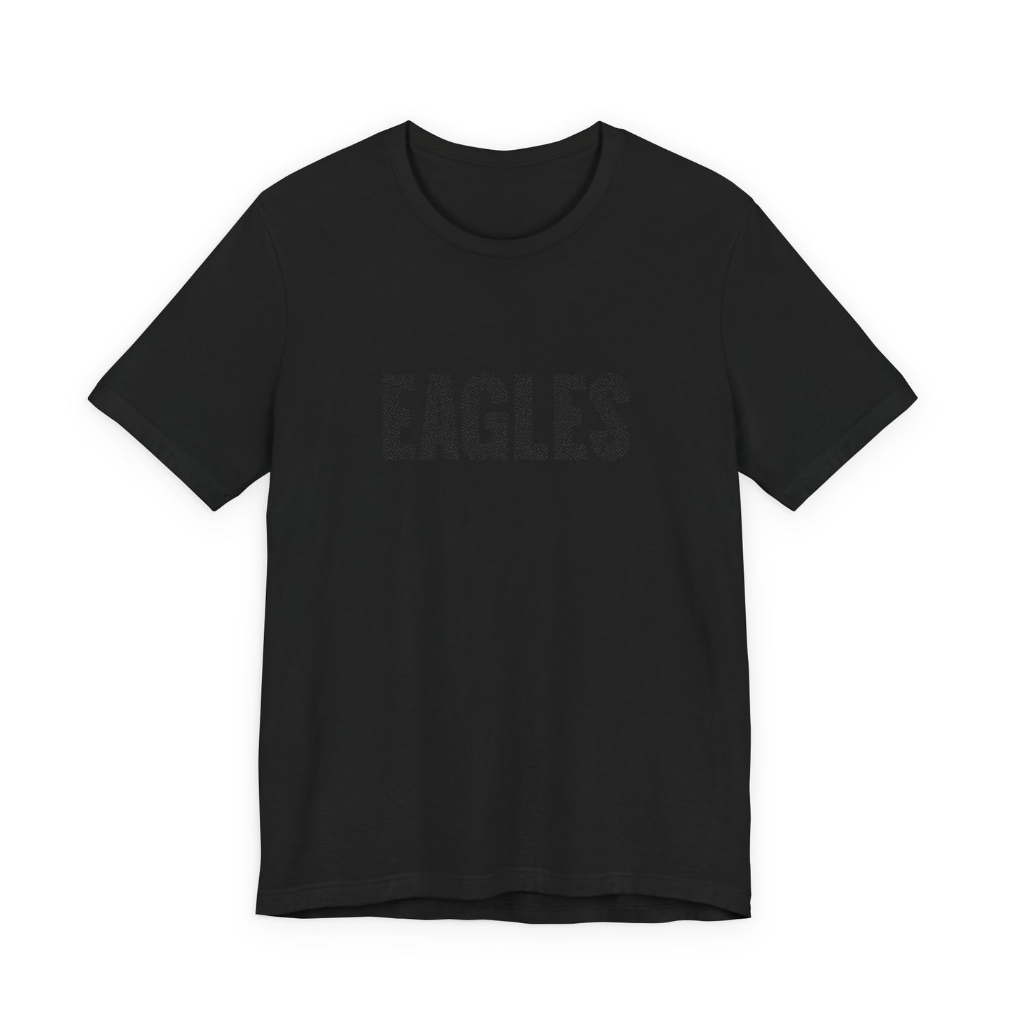 Eagles Black Tone-on-Tone Embroidered Tee