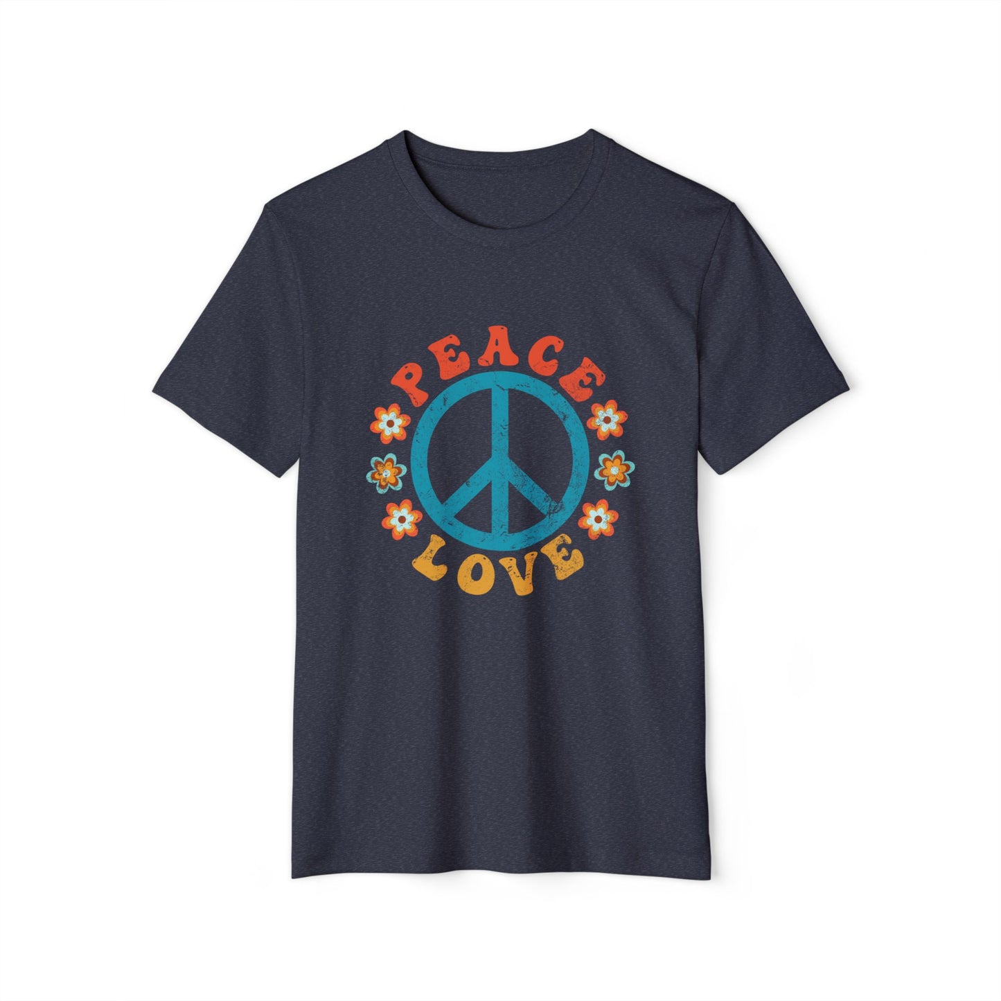Eco-Friendly Unisex Tee - Peace & Love
