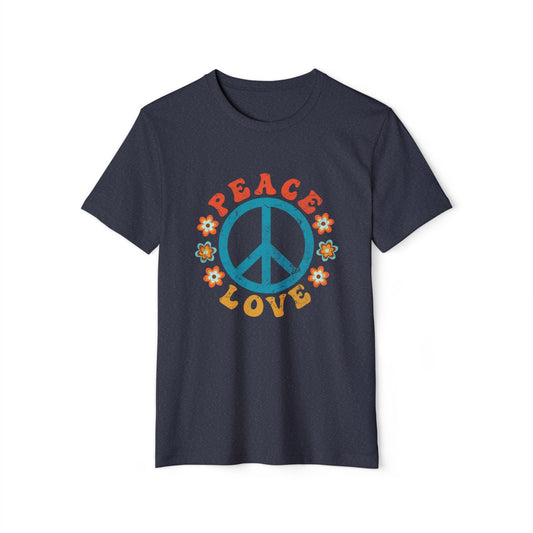 Eco-Friendly Unisex Tee - Peace & Love