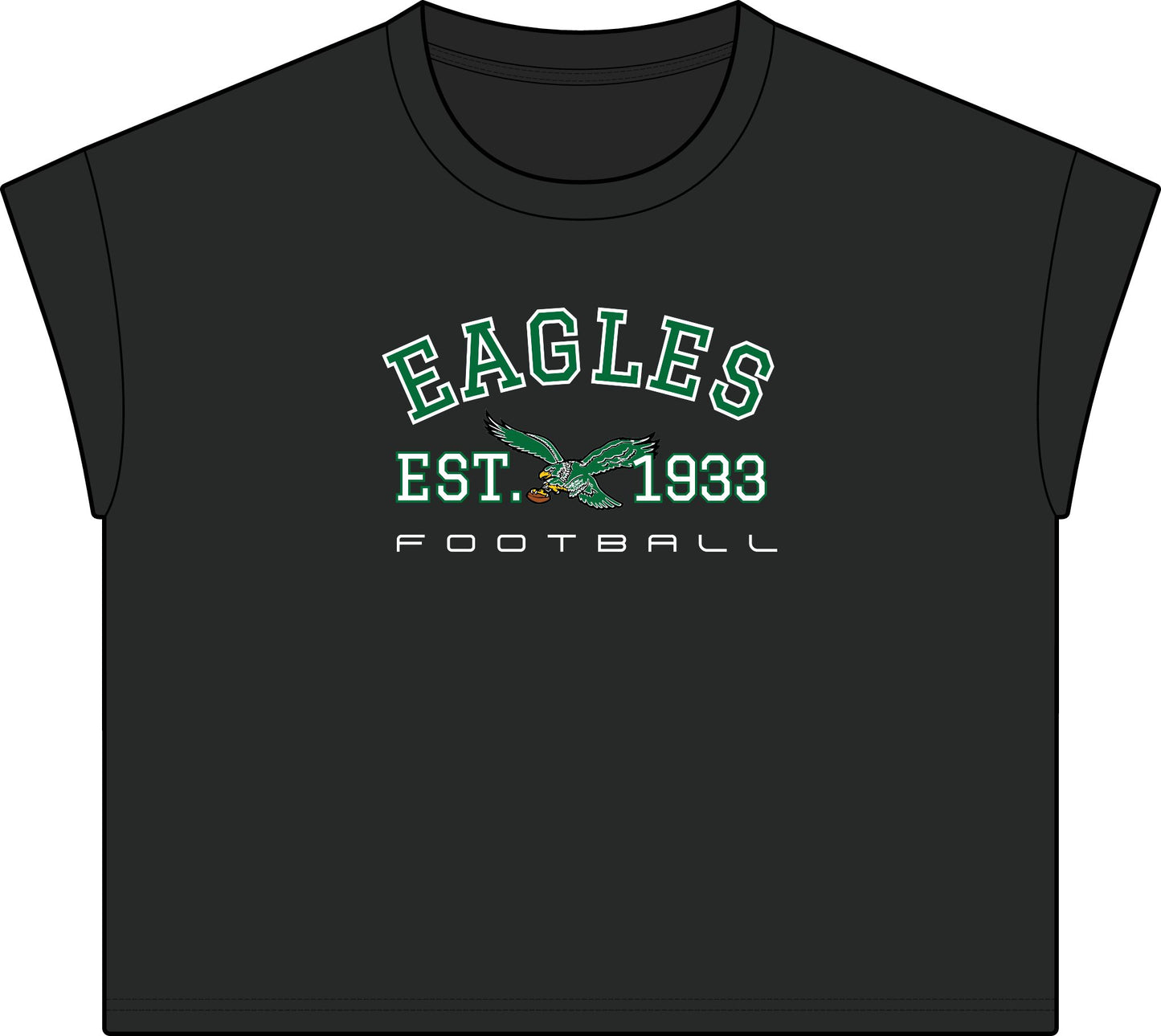 Eagles Vintage Wash Tee - "Eagles Est. 1933" Retro Football Graphic