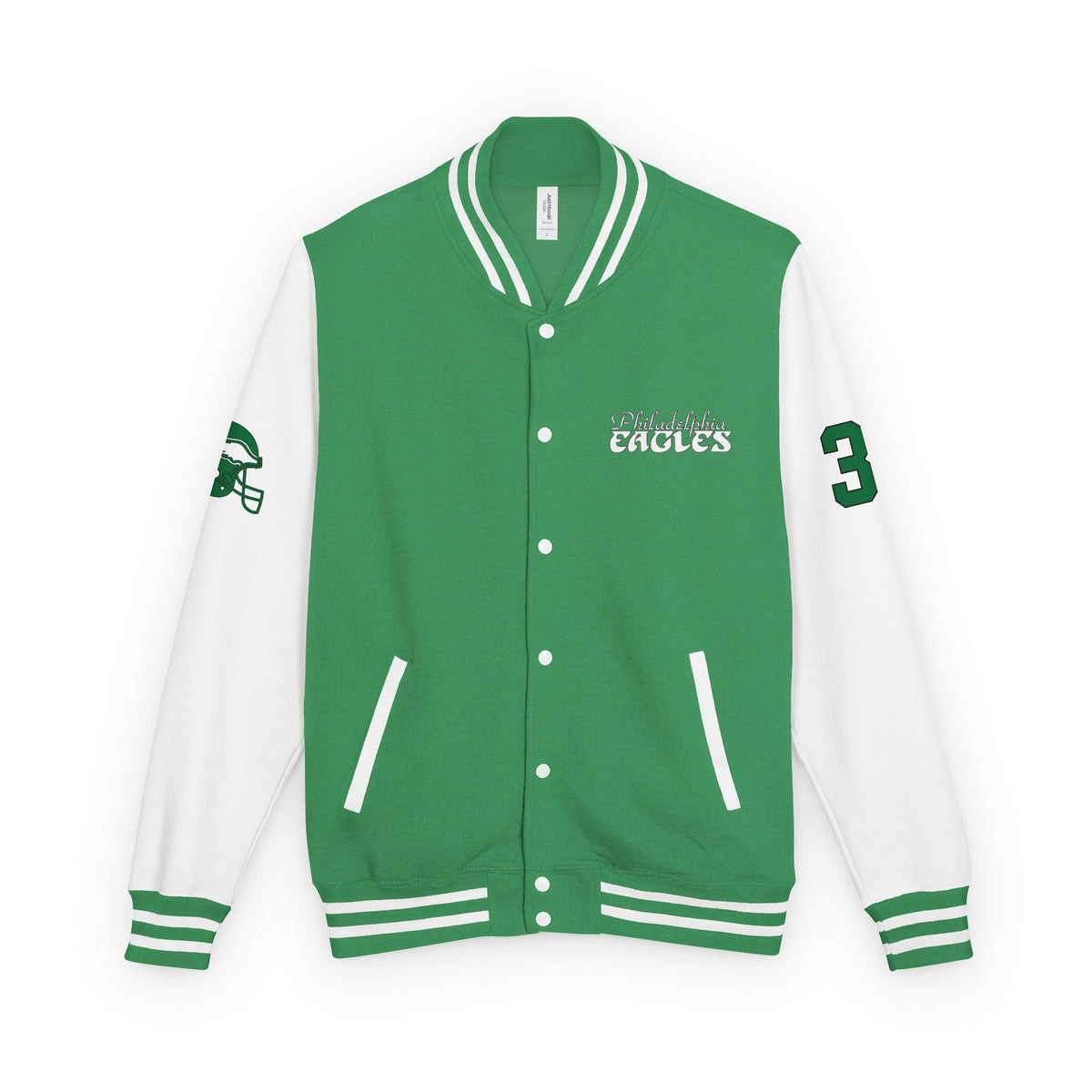 Eagles Green Varsity Letterman Jacket