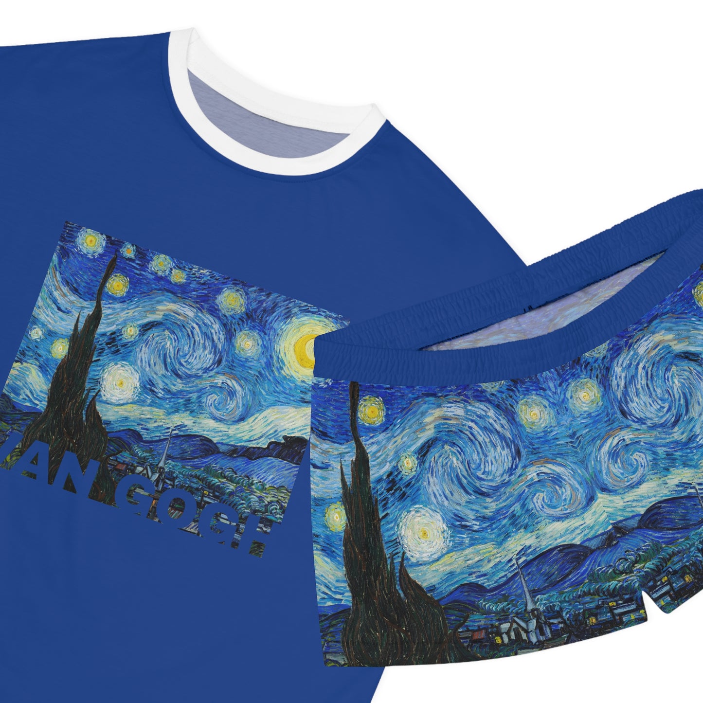 Pajama Short Set - Van Gogh’s Starry Night