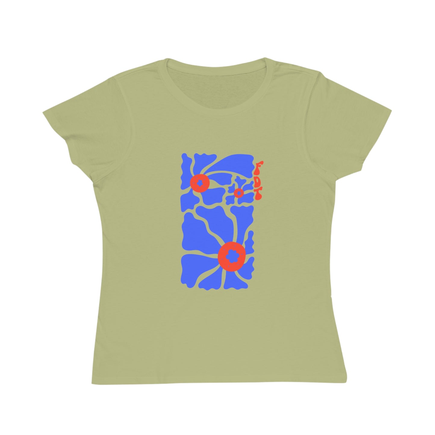 FDT Anti-Trump Red & Blue Floral Women’s Tee