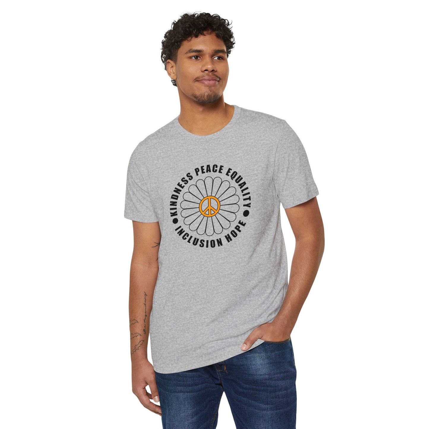 Eco-Friendly Unisex Tee - Kindness & Peace