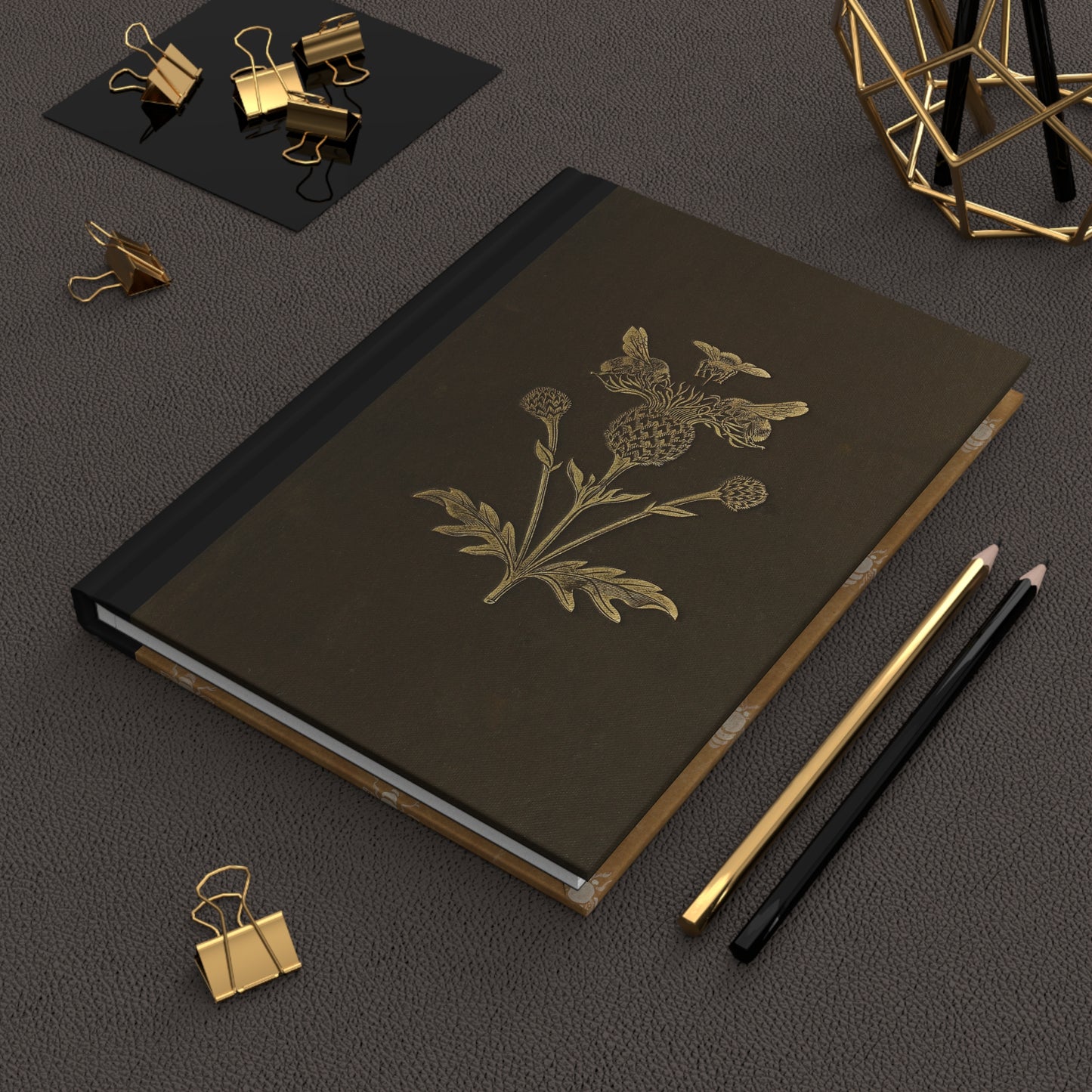 Scottish Thistle Hardcover Journal