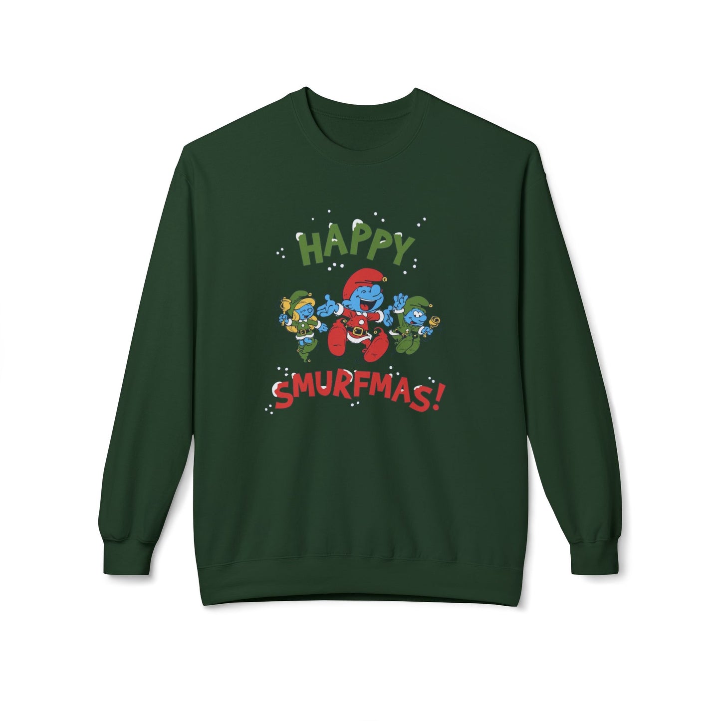 ‘Happy Smurfmas’ Festive Crewneck Sweatshirt