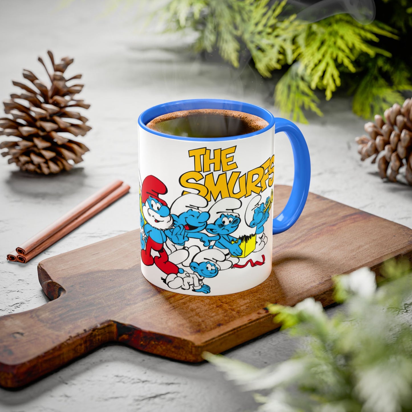 Smurfs-Inspired Colorful Coffee Mug, 11oz / 15oz