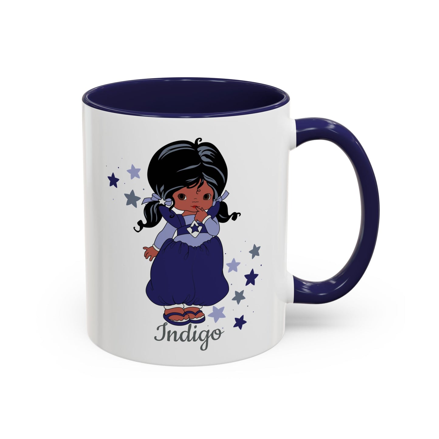 Rainbow Brite Color Kids Ceramic Mug - Indigo, 11oz/15oz
