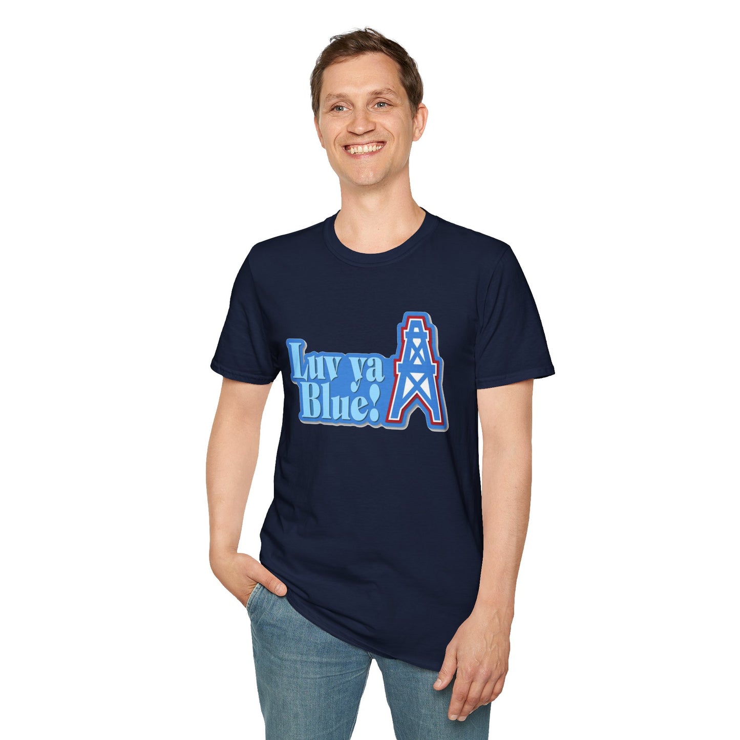 Houston Oilers ‘Luv Ya Blue’ Unisex Tee