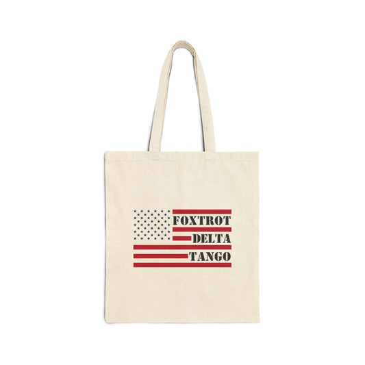 FOXTROT-DELTA-TANGO Canvas Tote