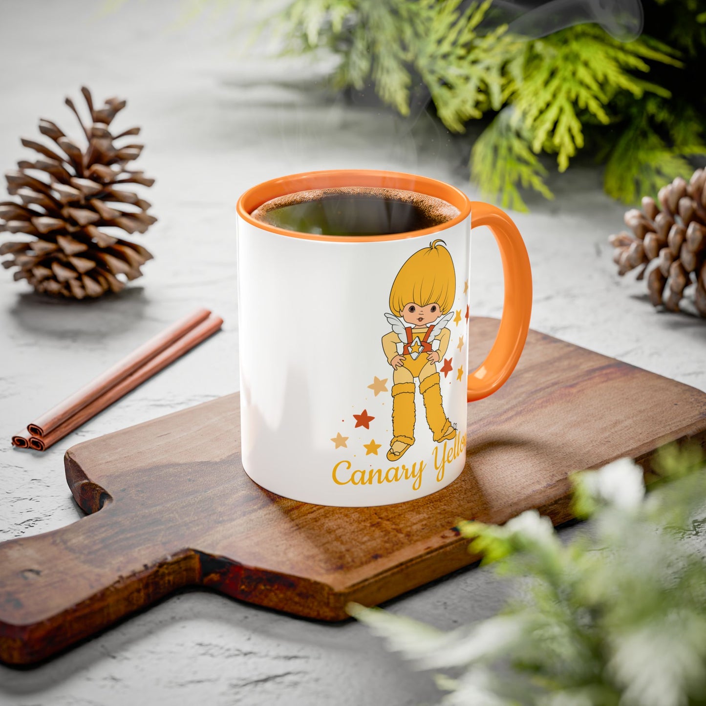Rainbow Brite Color Kids Ceramic Mug - Canary Yellow, 11oz