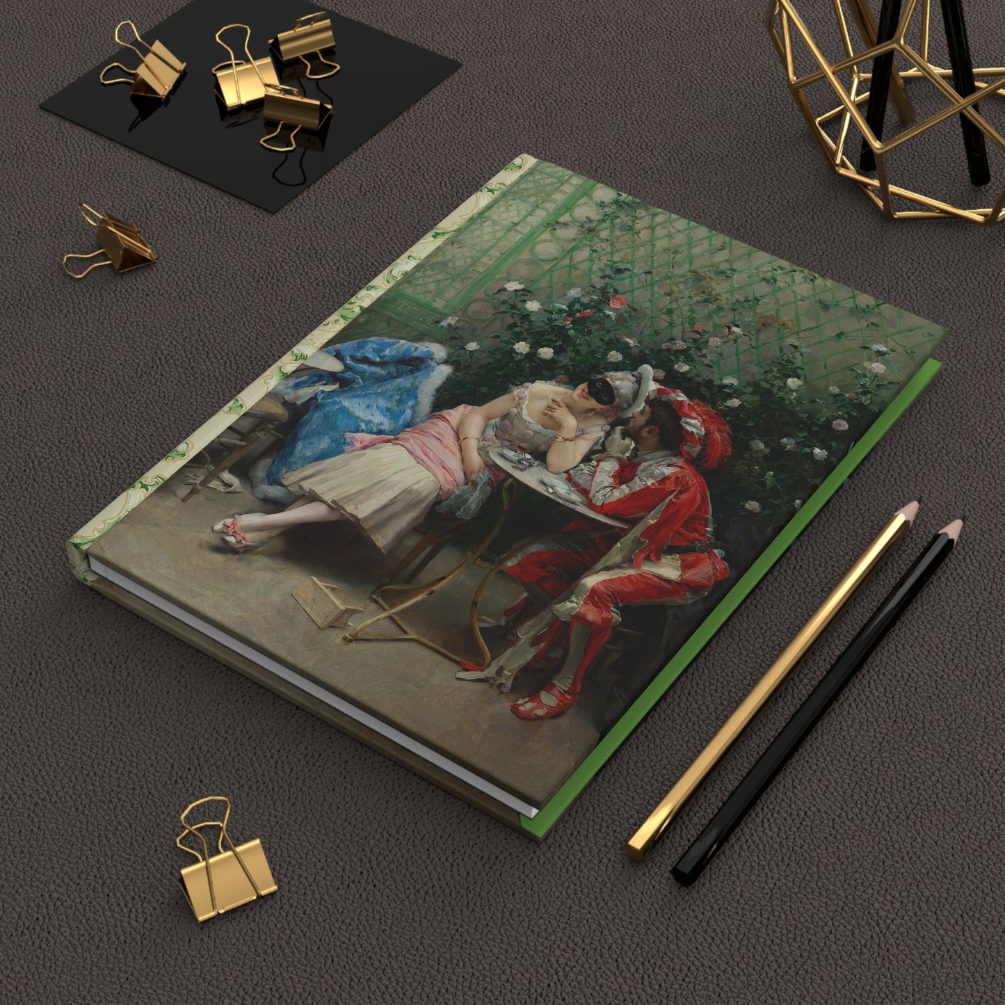 Vintage Masquerade Lined Hardcover Journal