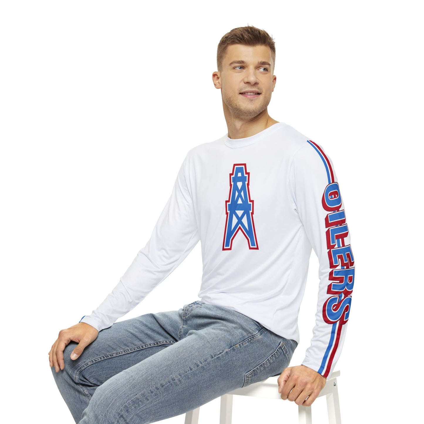 Houston Oilers Mens Long Sleeve Tee