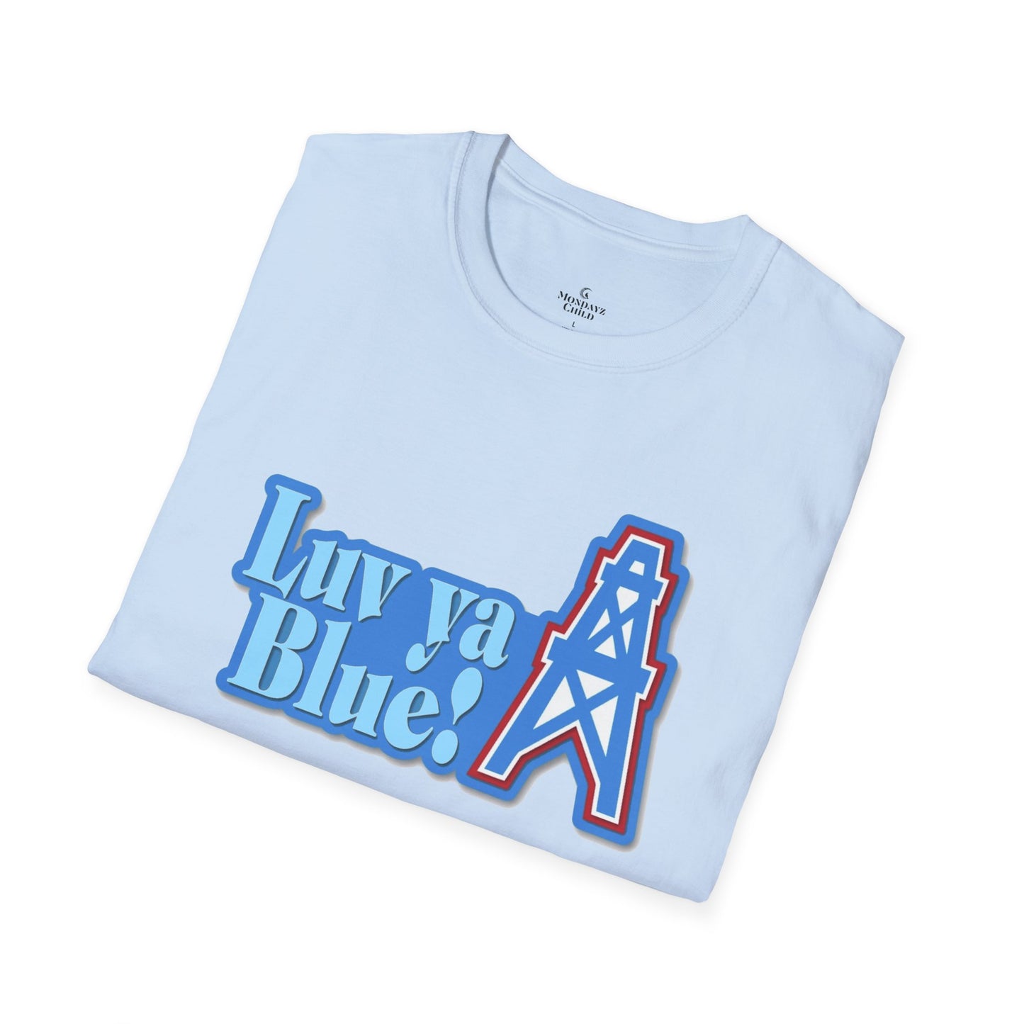 Houston Oilers ‘Luv Ya Blue’ Unisex Tee