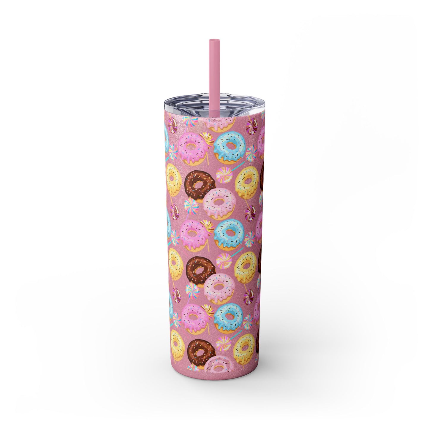 Sprinkled Donuts Skinny Tumbler | Multiple Colors