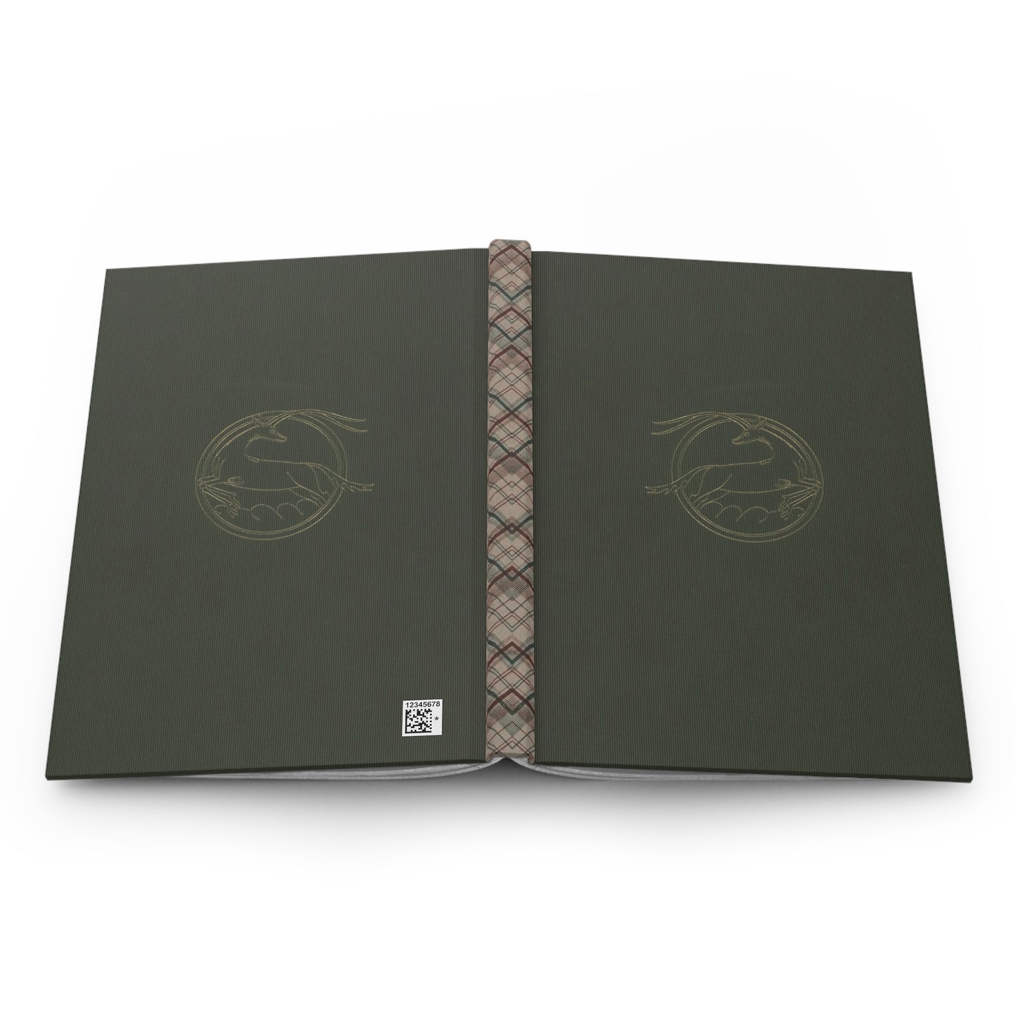 Hardcover Journal - Gold Stag Tartan