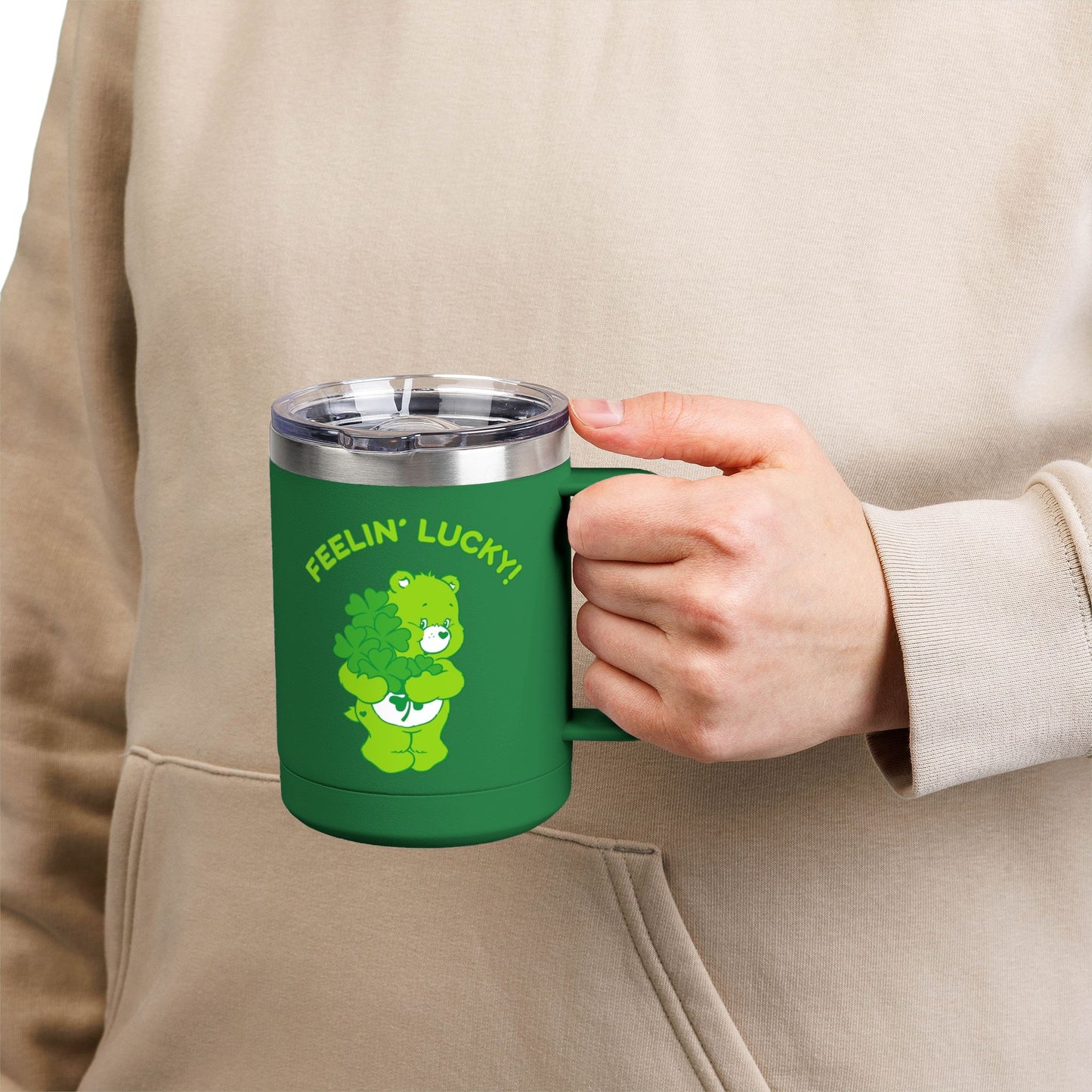 Care Bears ‘Feelin' Lucky!’ Lotsa Luck Bear 15oz Tumbler Mug